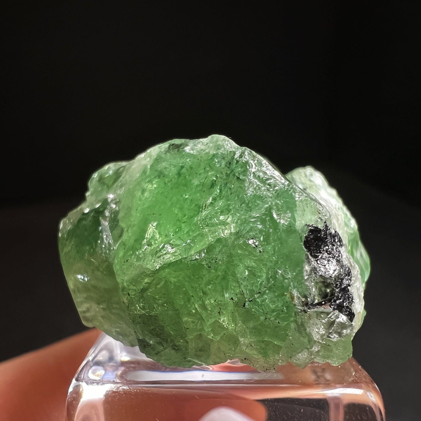 Terminated Untreated Garnet Specimen From Tanzania- Collectors Piece, Home Décor (Stand Included)