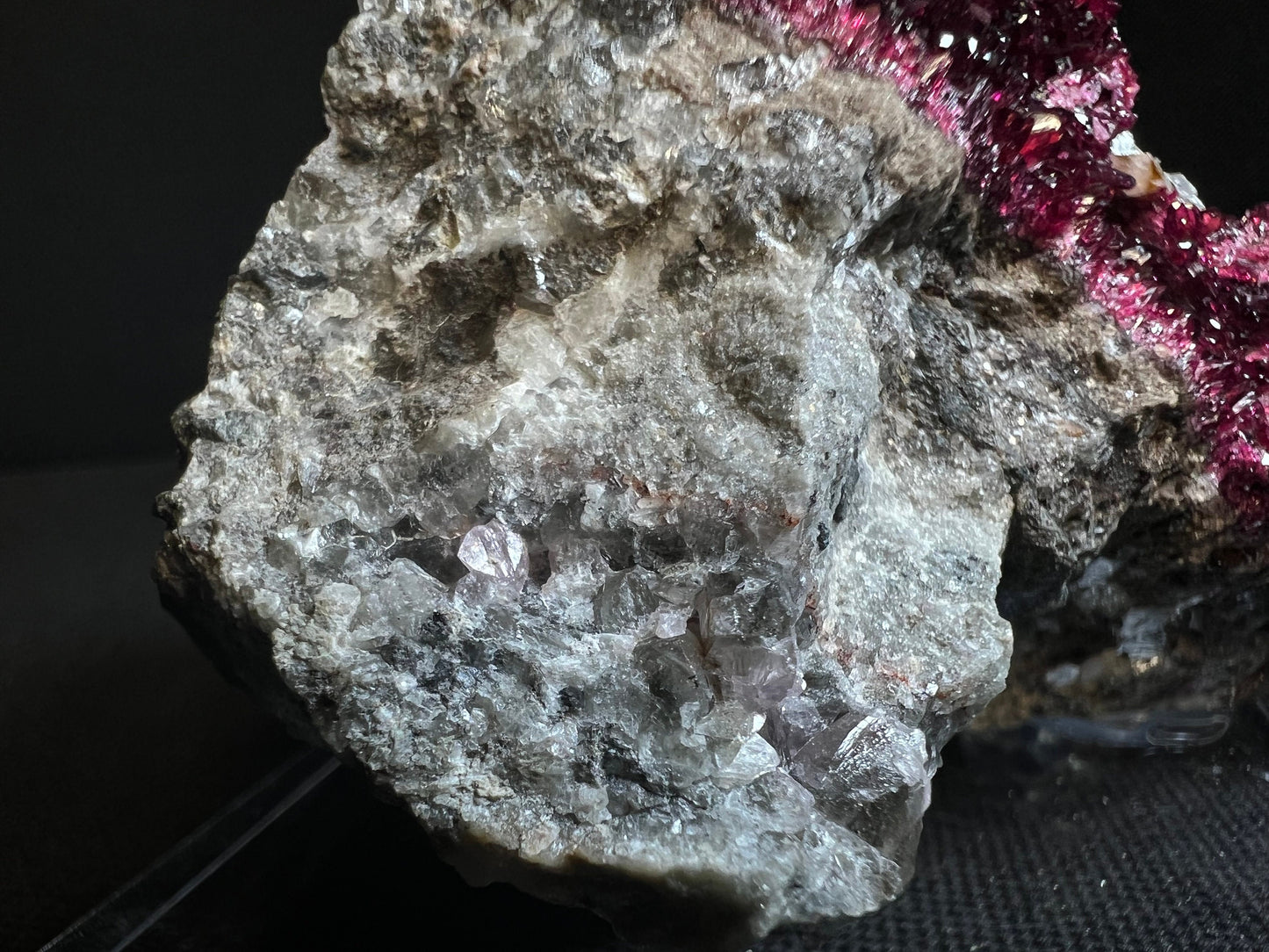 Roselite With Quartz From Aghbar Mine, Draa-Tafilalet, Morocco- Collectors Piece, Statement Piece