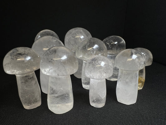 Clear Quartz Mushroom- Sold separately, Home Décor