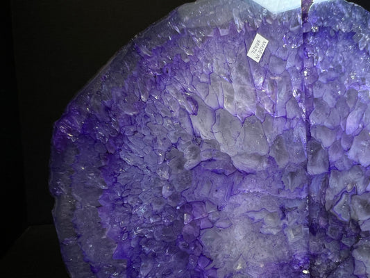 A Pair of Polished Purple Agate Bookends- Statement Piece, Home Décor