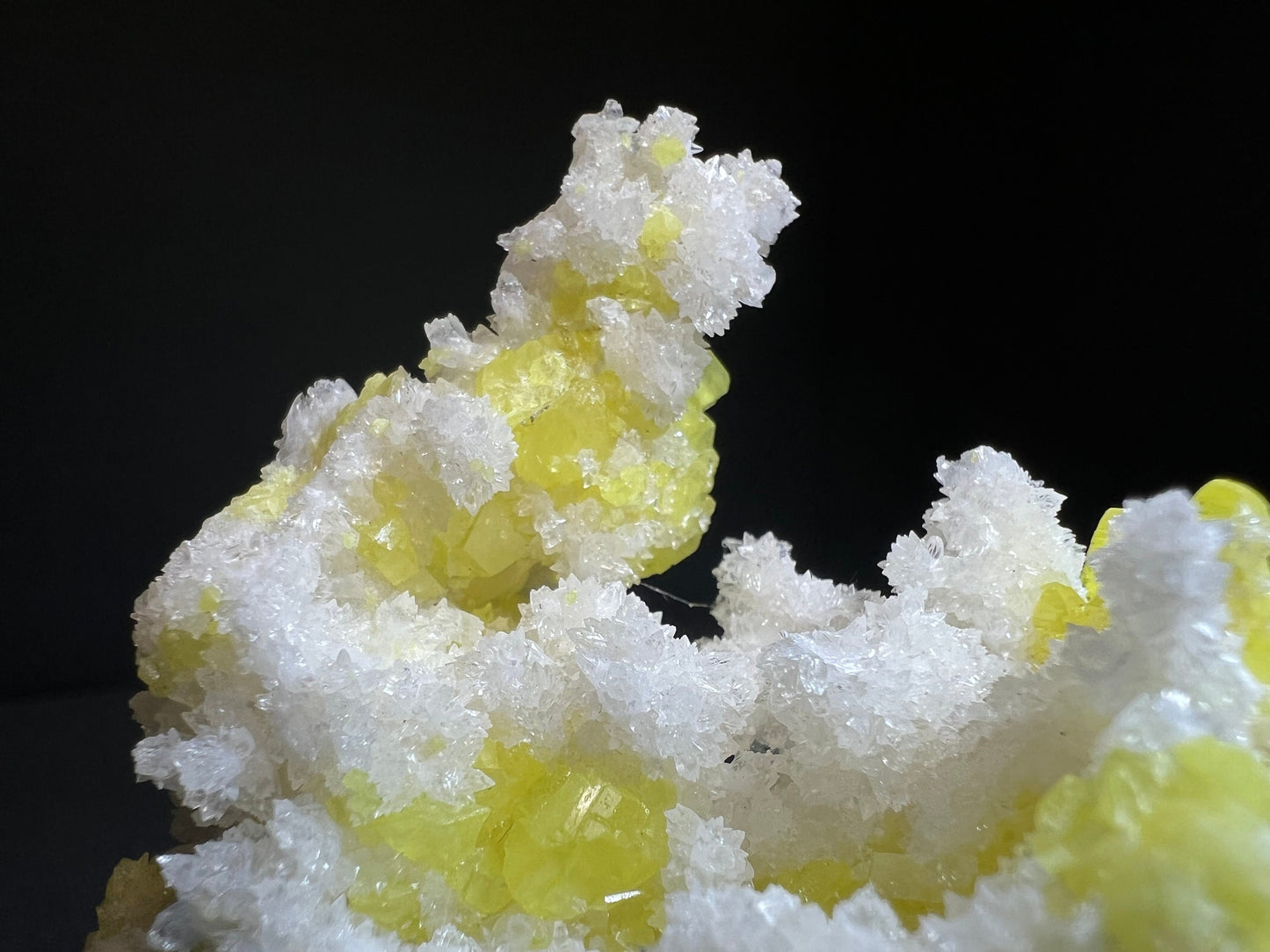Sulphur With Calcite From Agrigento, Sicily, Italy- Collectors Piece, Statement Piece