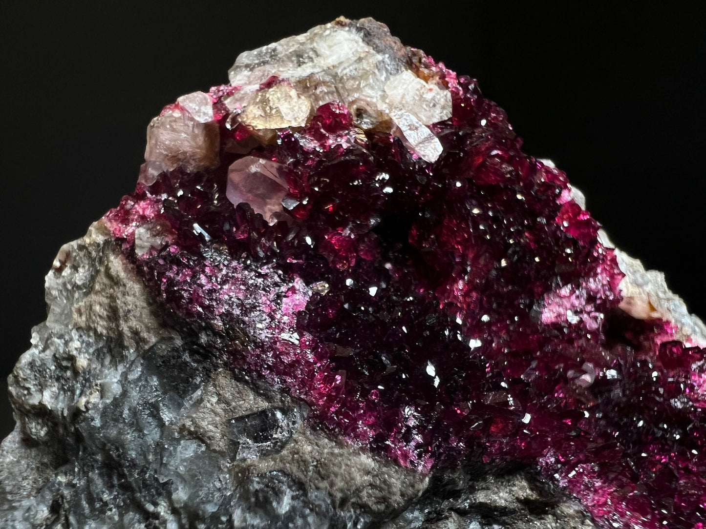 Roselite With Quartz From Aghbar Mine, Draa-Tafilalet, Morocco- Collectors Piece, Statement Piece
