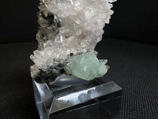 Quartz, Prehnite And Babingtonite From Qiaojia, Yunnan province, China- Collectors Piece, Home decor, Statement Piece