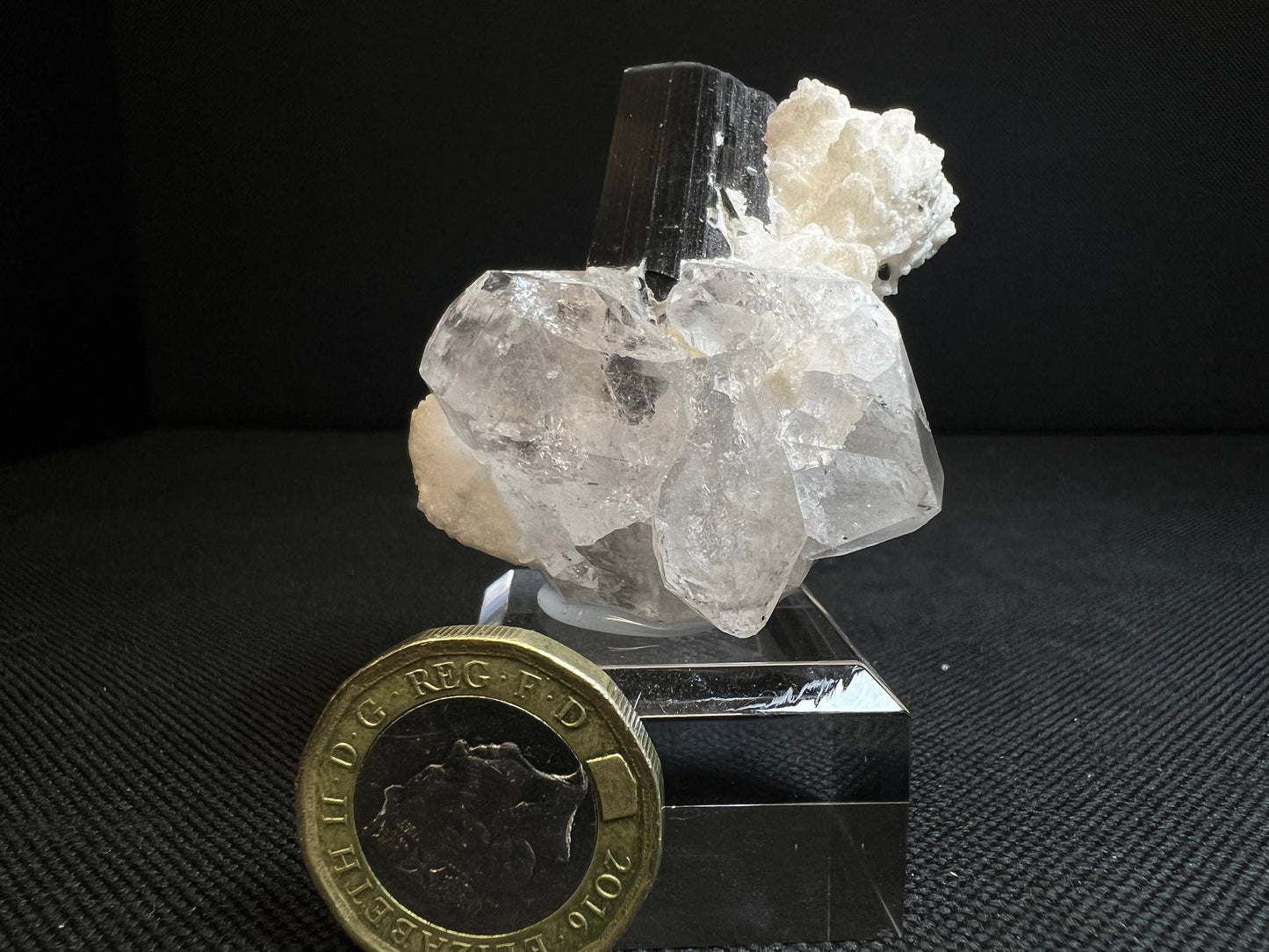 Blue Cap/ Black Tourmaline With Quartz From Stak Nala, Pakistan- Home Décor, Collectors Piece