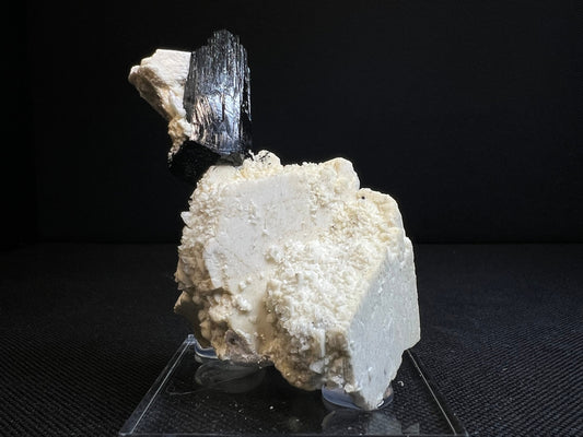 Black Tourmaline With Feldspar From Erongo Mountains, Karibib, Namibia - Home Décor, Collectors Piece