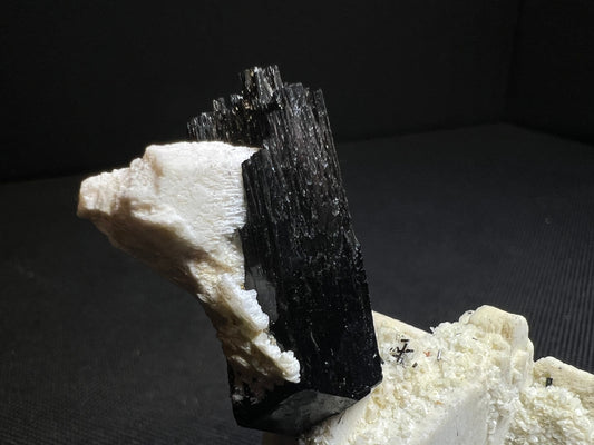 Black Tourmaline With Feldspar From Erongo Mountains, Karibib, Namibia - Home Décor, Collectors Piece