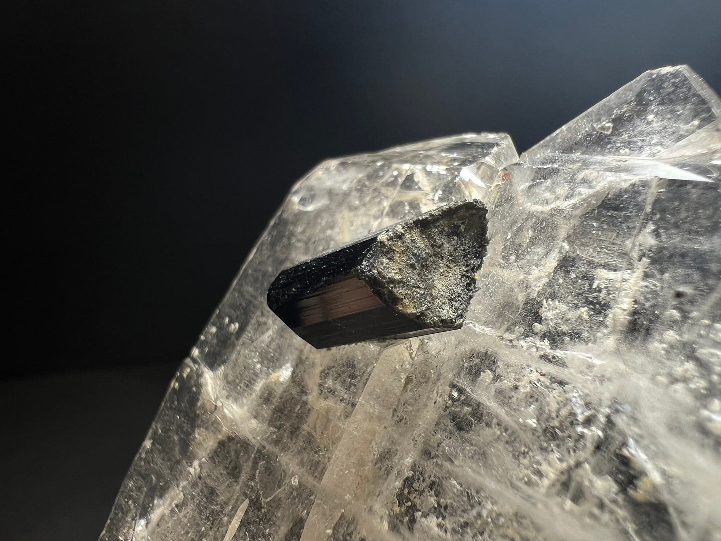 Rare Gwindel/ Tabular Formation Of Quartz With Tourmaline From Pakistan- Statement Piece, Collectors Piece, Home Decor