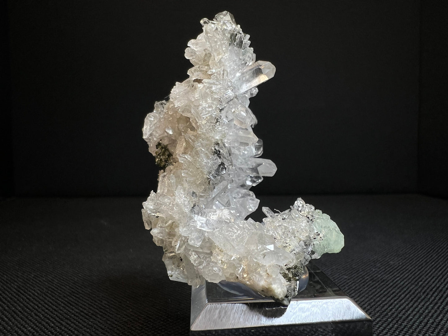 Quartz, Prehnite And Babingtonite From Qiaojia, Yunnan province, China- Collectors Piece, Home decor, Statement Piece