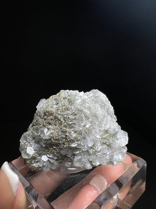 Calcite, Quartz And Pyrite Formation From Kosovo- Collectors Piece, Home Decor