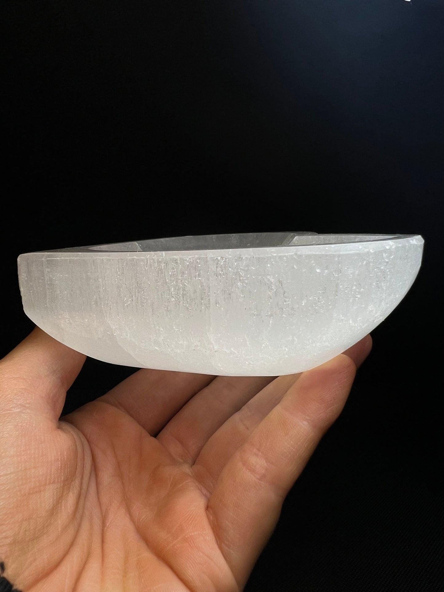 Gorgeous High Quality Selenite Heart Charging Bowl From Morocco, Home Decor, Gift