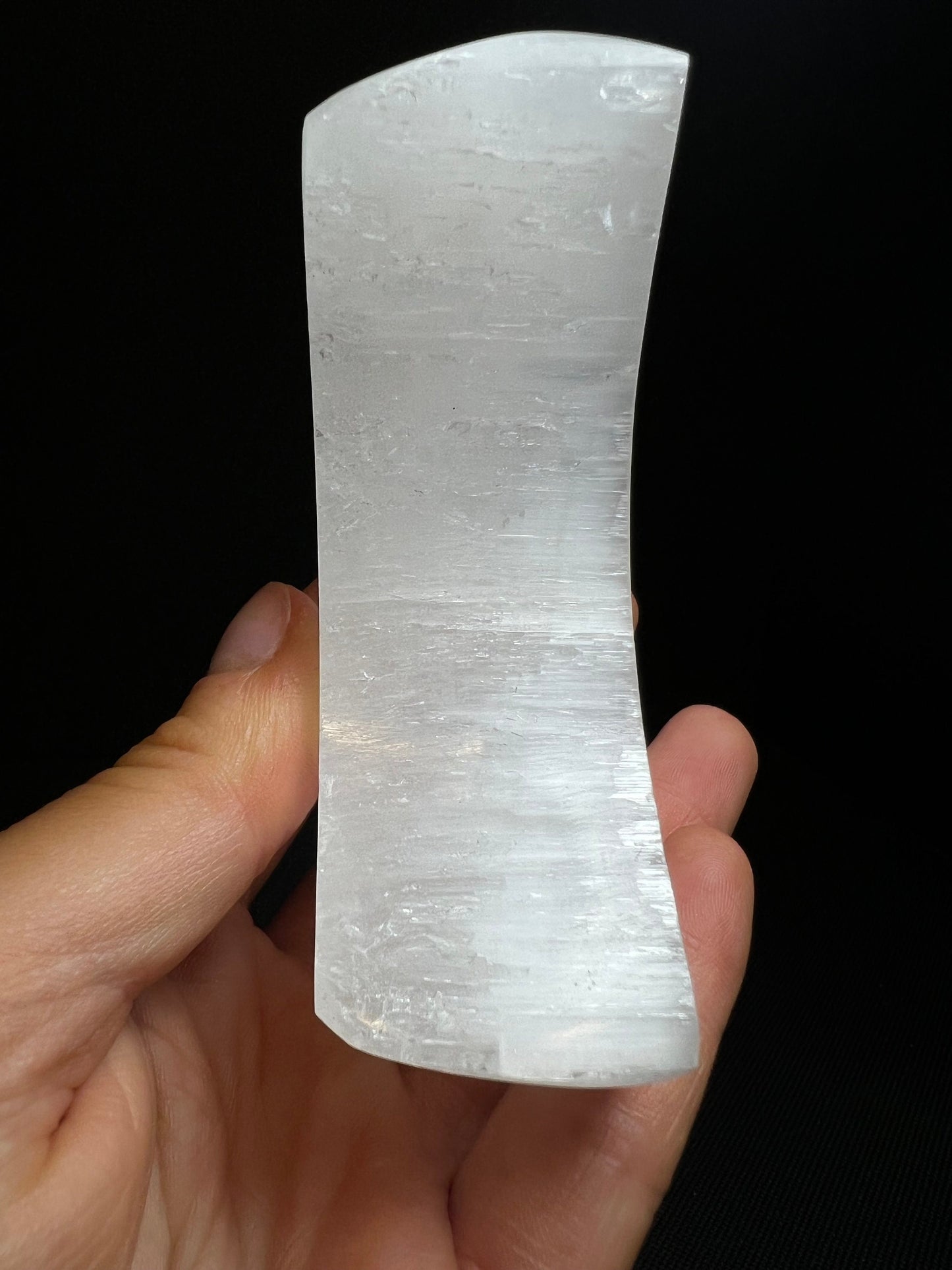 Selenite Half Cresent Moon Bowl- Home Decor, Gift, Charging Crystal, Statement Piece