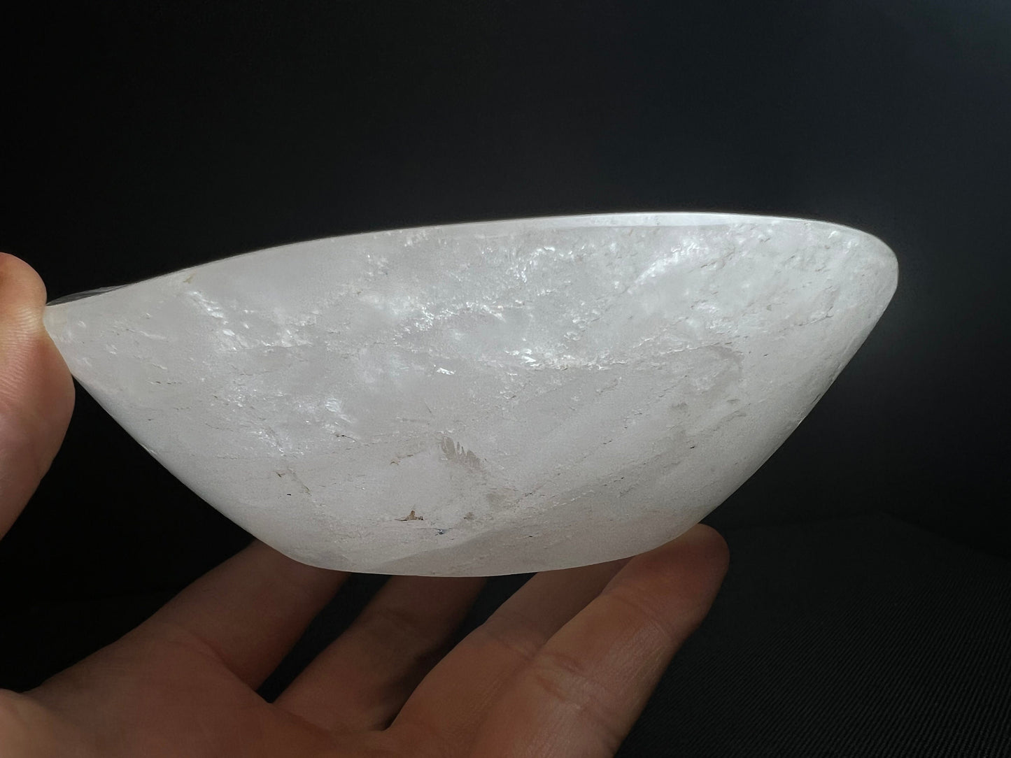 Clear Quartz Bowl- Home Décor, Statement Piece