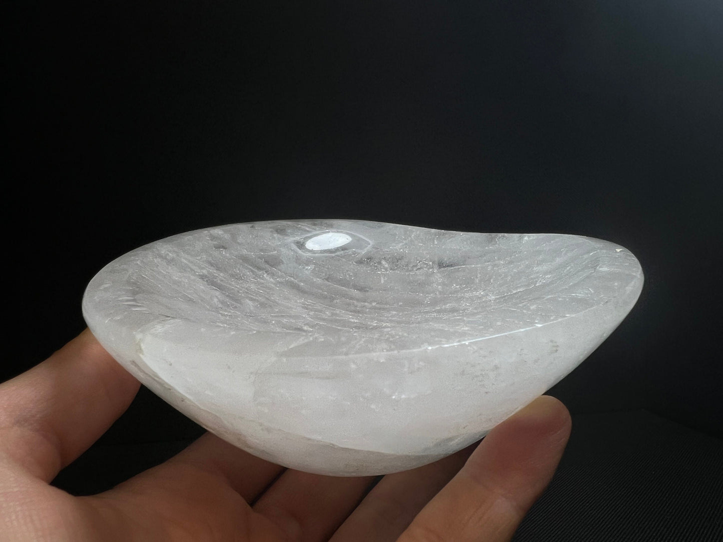 Clear Quartz Bowl- Home Décor, Statement Piece