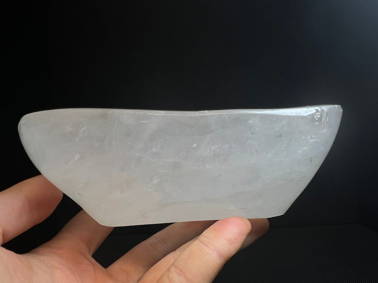 Clear Quartz Bowl- Home Décor, Statement Piece