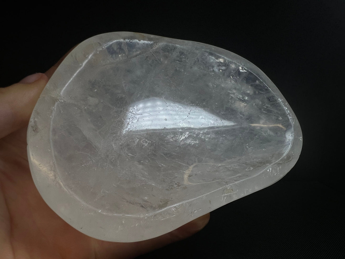 Clear Quartz Bowl- Home Décor, Statement Piece
