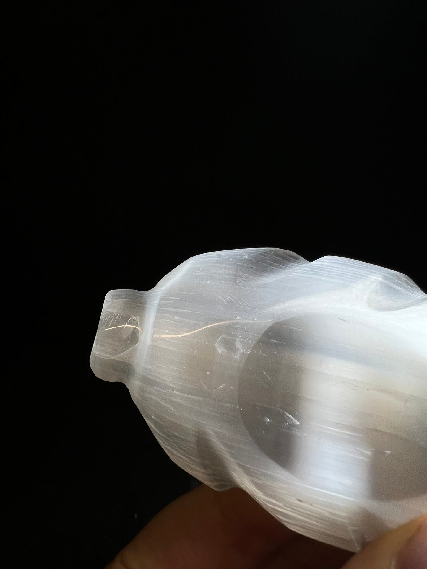 High Quality Selenite Feather Carving - Home Decor , Gift, Charging Crystal