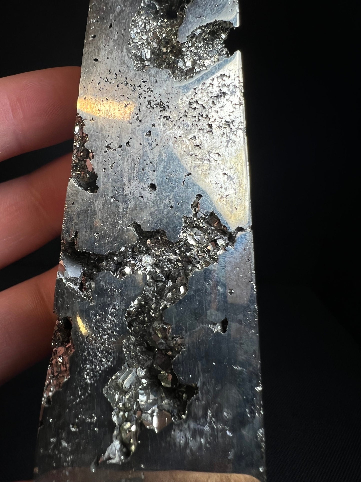 Pyrite Tower/ Prism From Peru- Home Decor, Statement Piece, Crystal