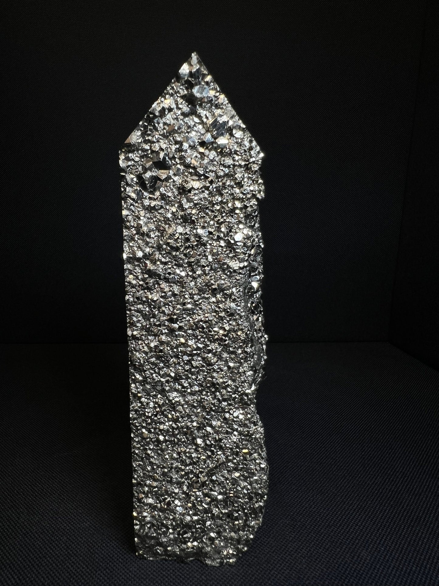 Pyrite Chunk/ Tower/ Point From Peru- Home Décor, Statement Piece, Crystal Healing