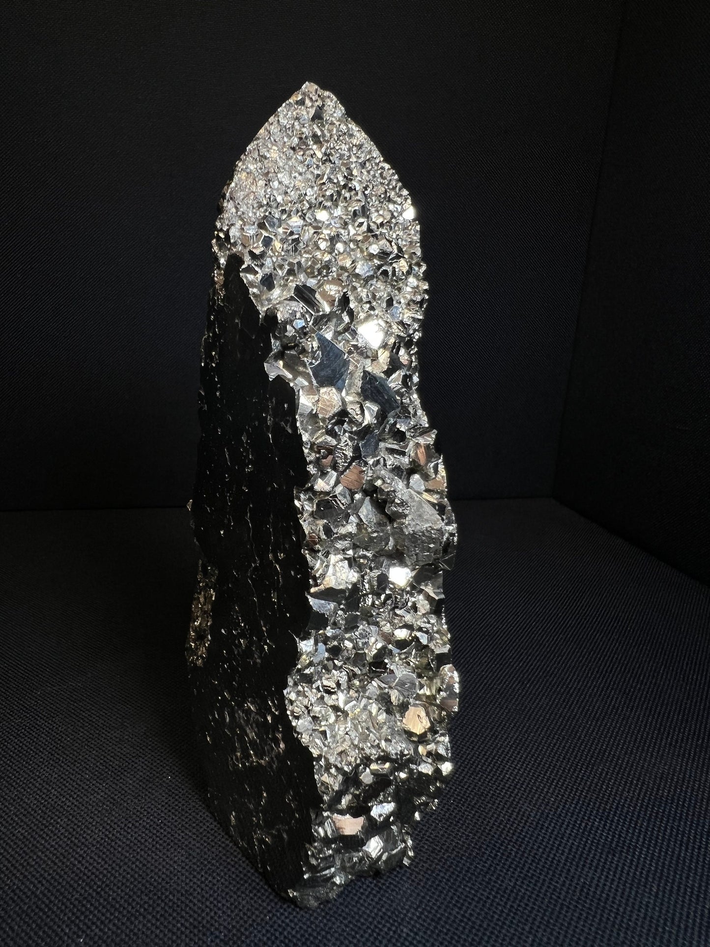 Pyrite Chunk/ Tower/ Point From Peru- Home Décor, Statement Piece, Crystal Healing