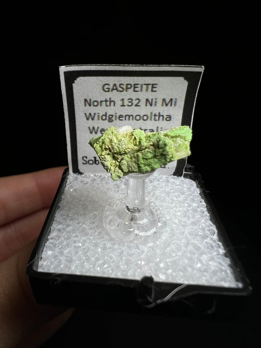 Rare Gaspeite From Australia- Box Included, Statement Piece, Home Decor, Crystal