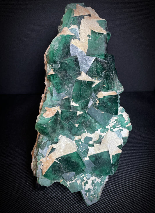 Green Fluorite Cluster on Matrix From Madagascar