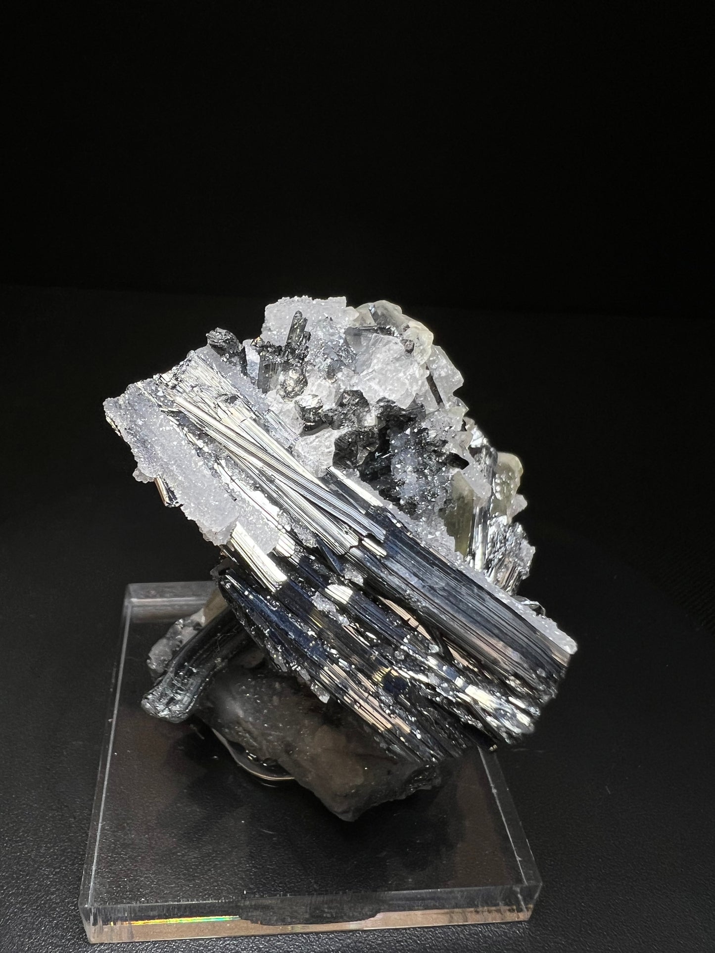 Outstanding Formation Of Stibnite With Barite - Collectors Piece, Crystal Healing, Mineral, Specimen