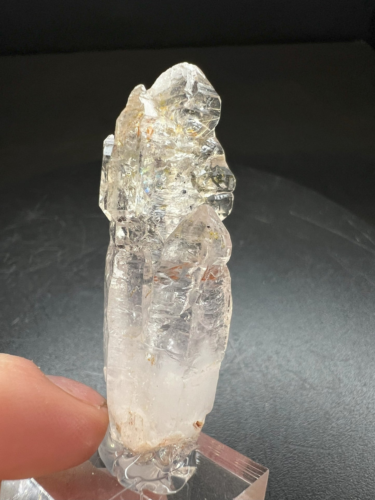 Elestial Clear Quartz Sceptre from Madagascar Collectors Piece Statement Piece Home Decor