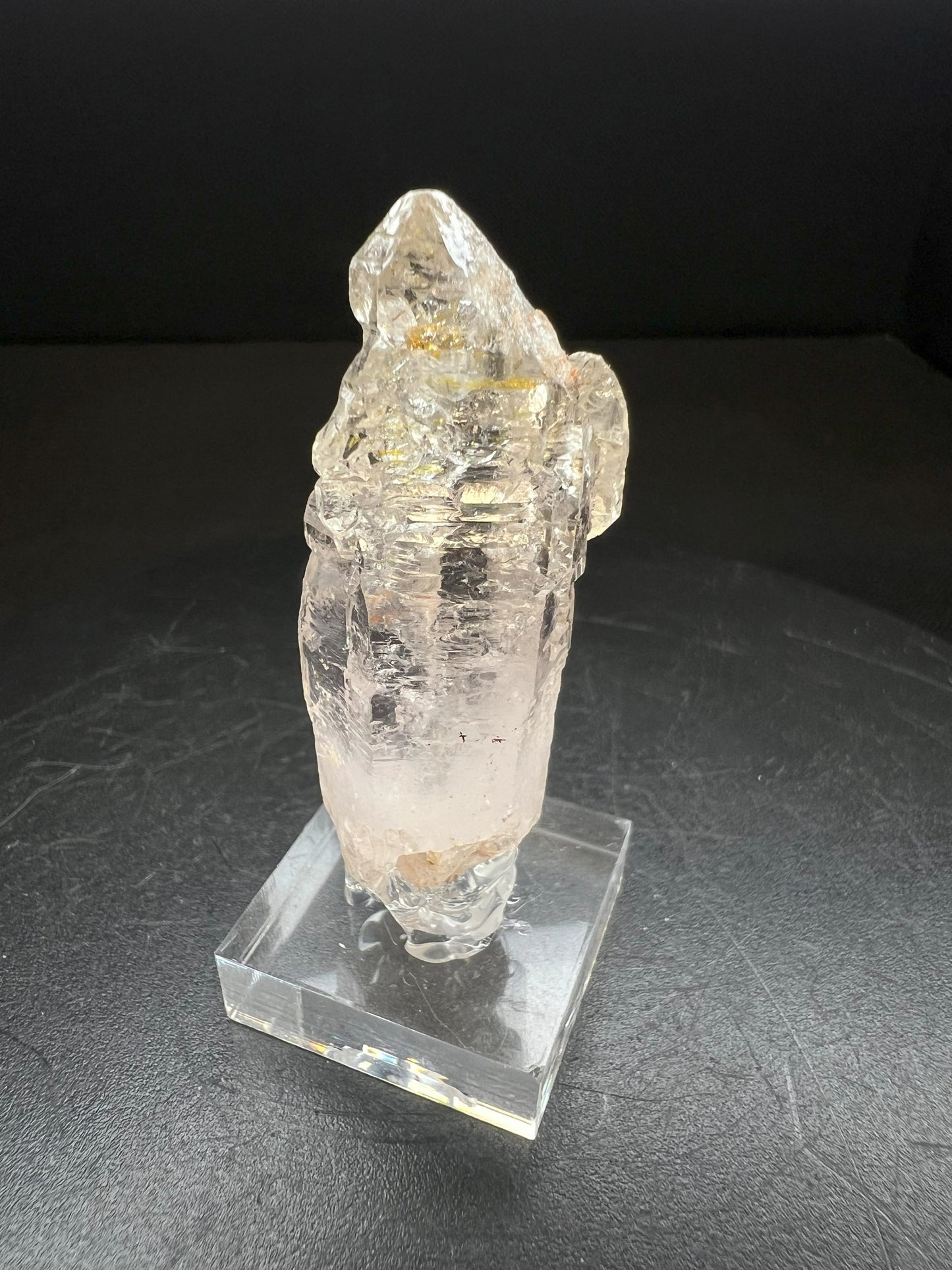 Elestial Clear Quartz Sceptre from Madagascar Collectors Piece Statement Piece Home Decor