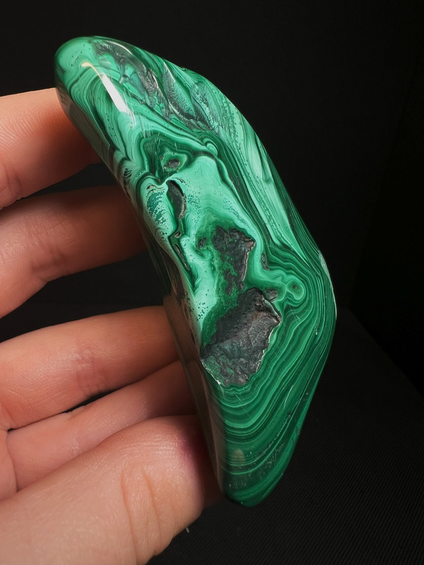 Polished Malachite Crystal- Crystal Healing, Home Decor, Gift