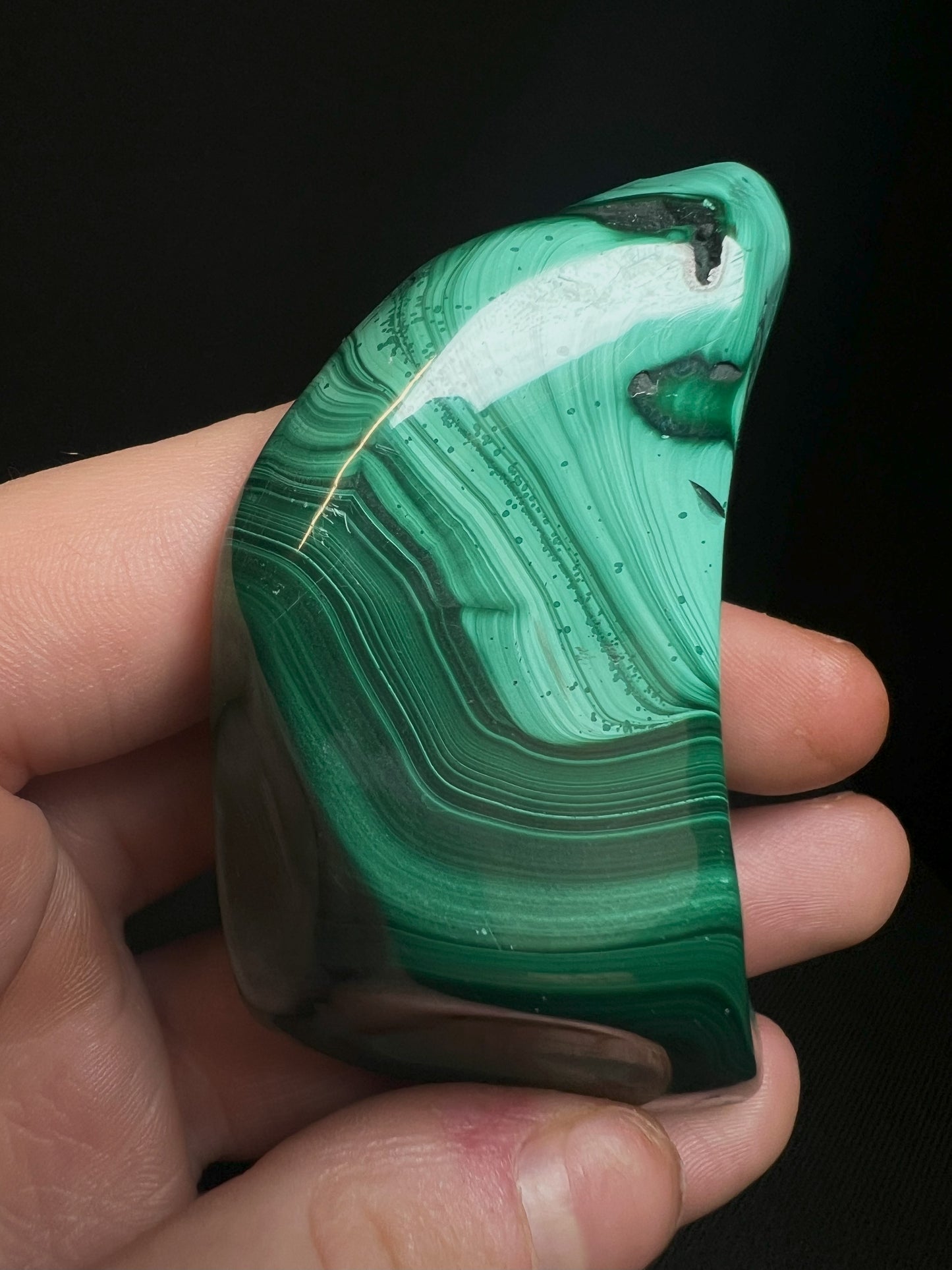 Polished Malachite Crystal- Crystal Healing, Home Decor, Gift