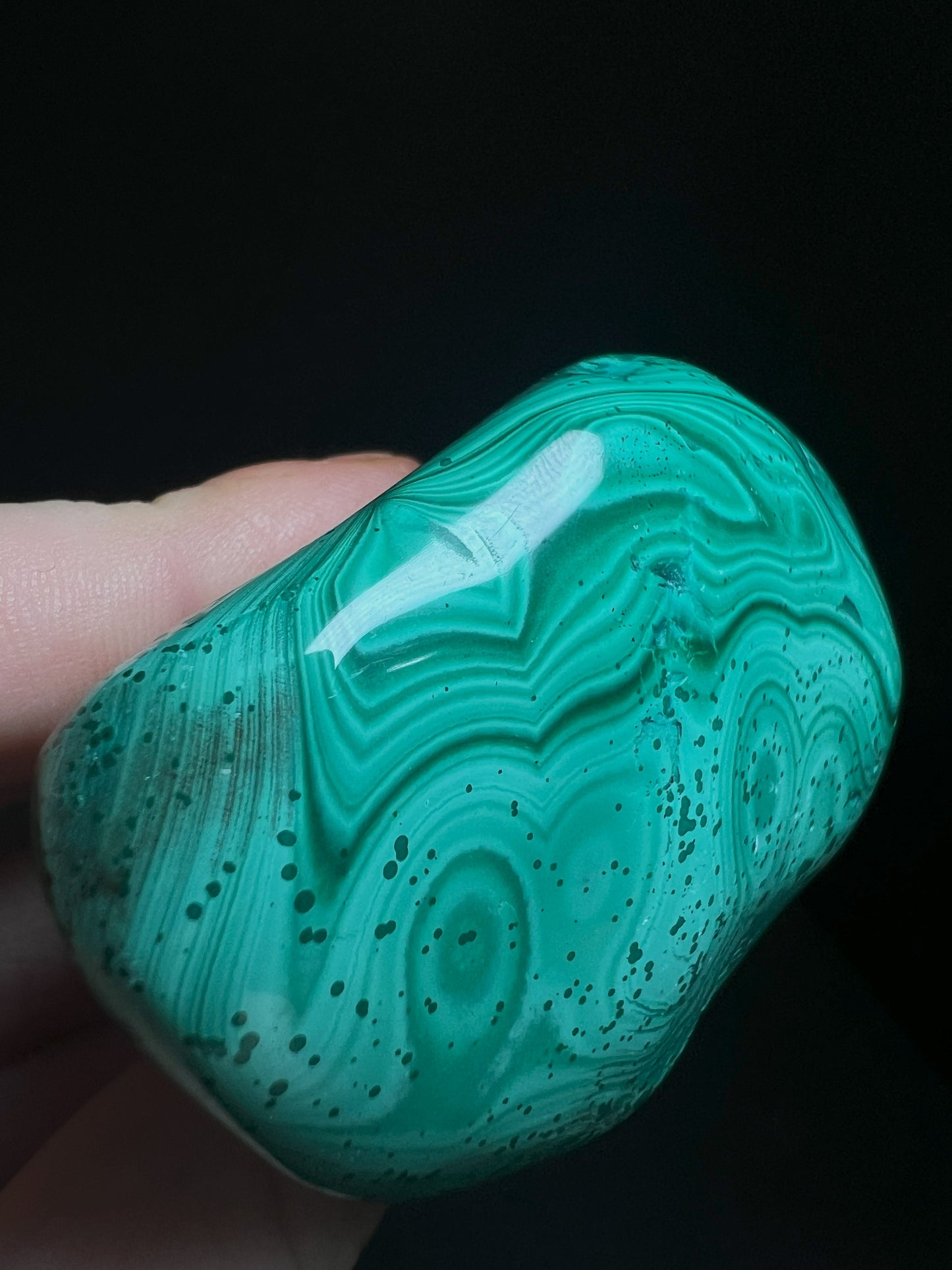 Polished Malachite Crystal- Crystal Healing, Home Decor, Gift