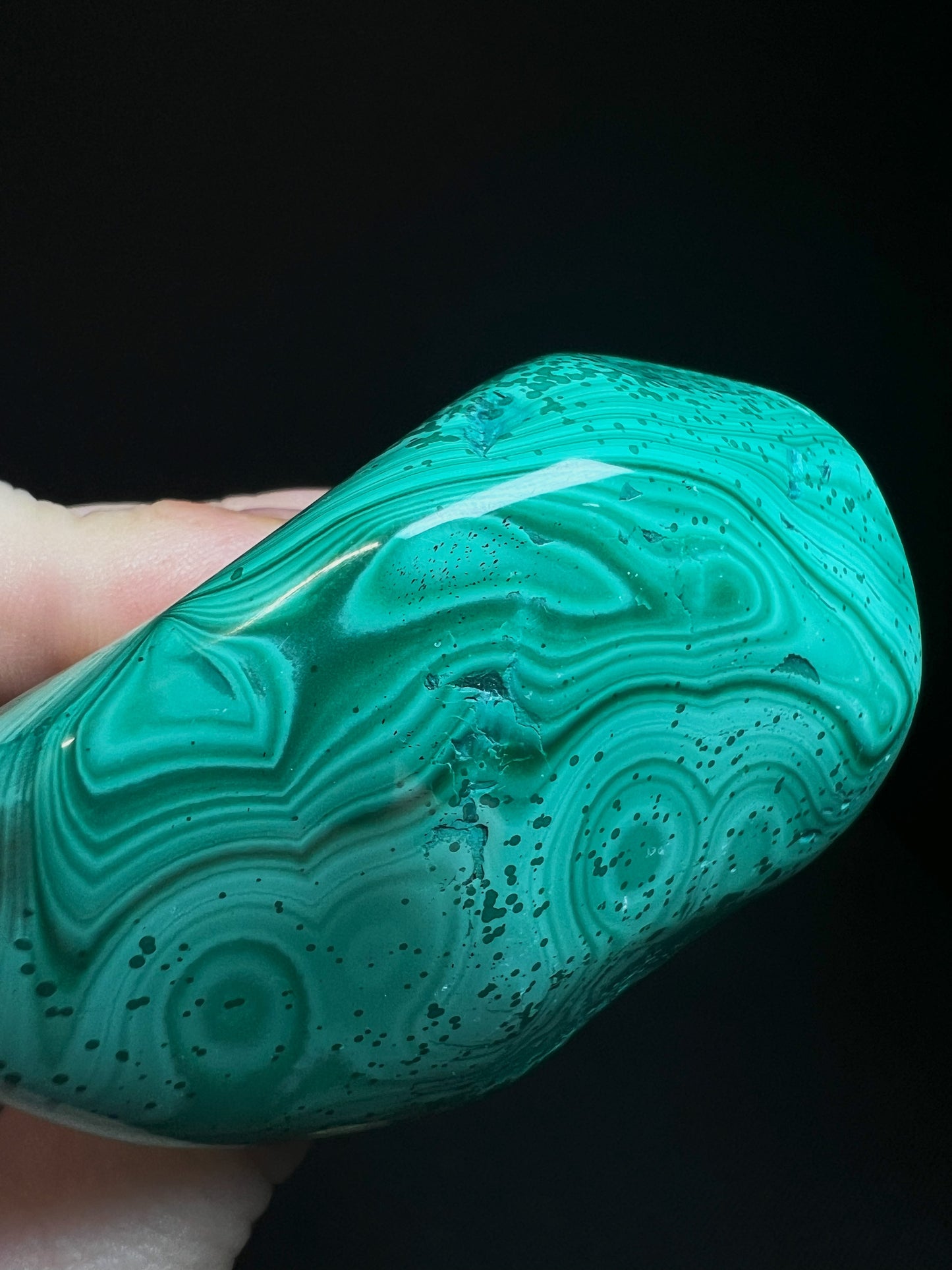 Polished Malachite Crystal- Crystal Healing, Home Decor, Gift