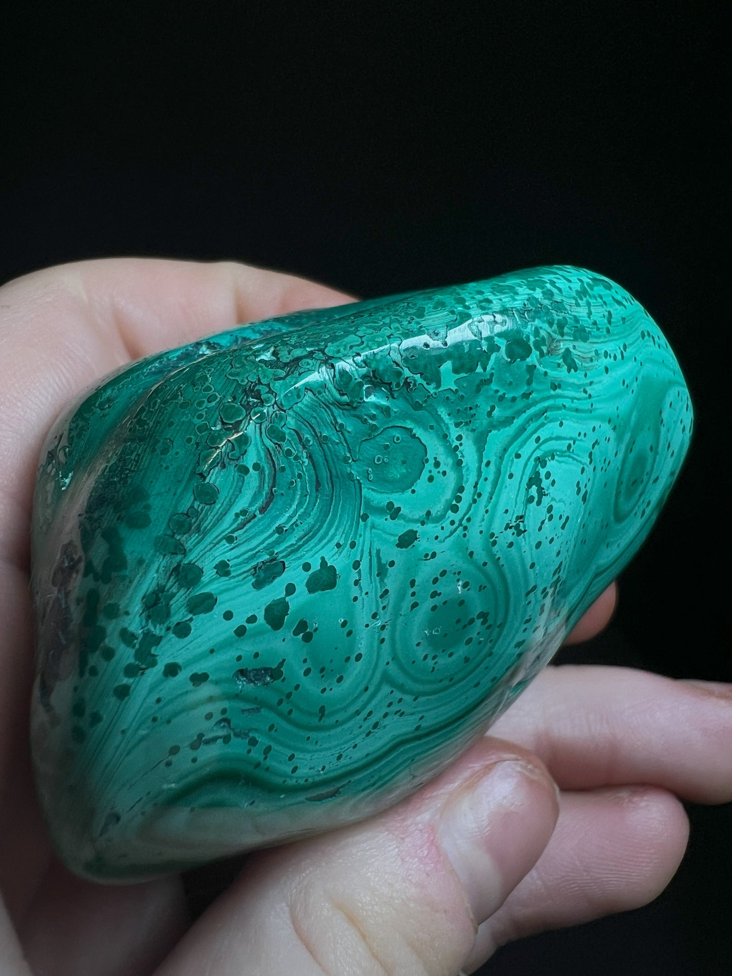 Polished Malachite Crystal- Crystal Healing, Home Decor, Gift