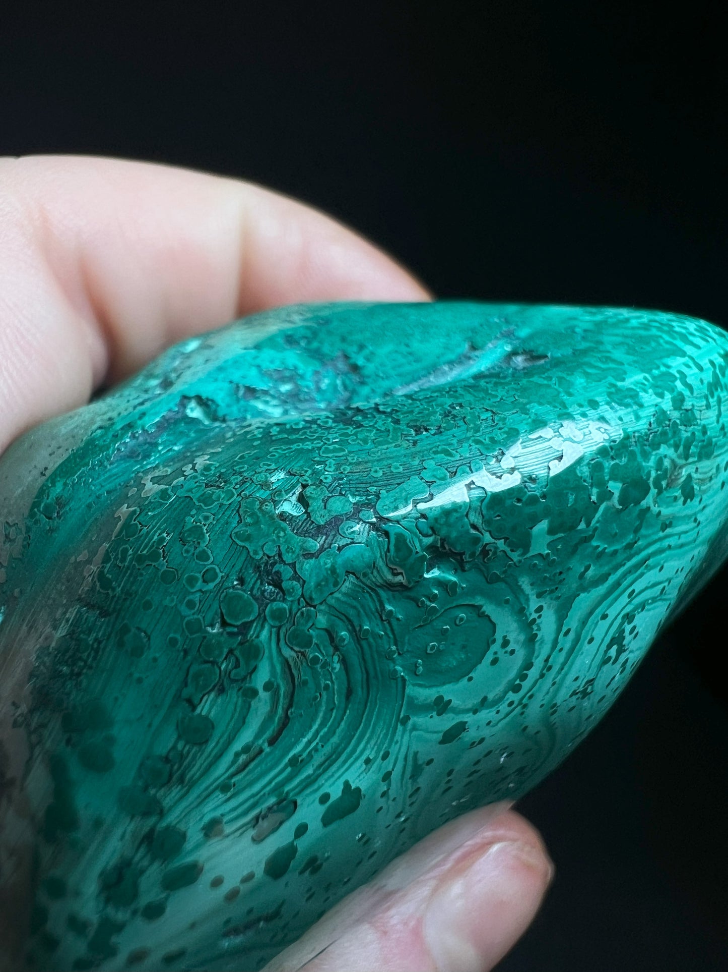 Polished Malachite Crystal- Crystal Healing, Home Decor, Gift