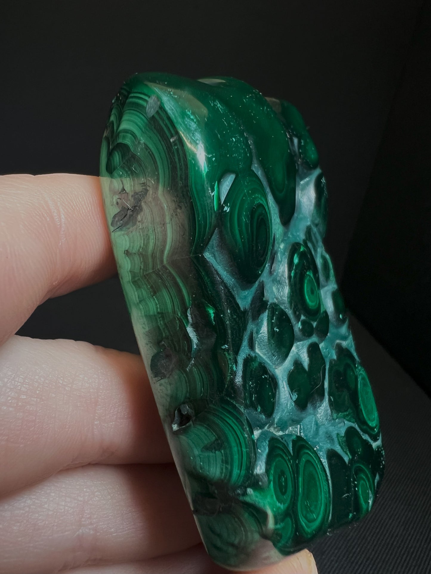 Polished Malachite Crystal- Crystal Healing, Home Decor, Gift