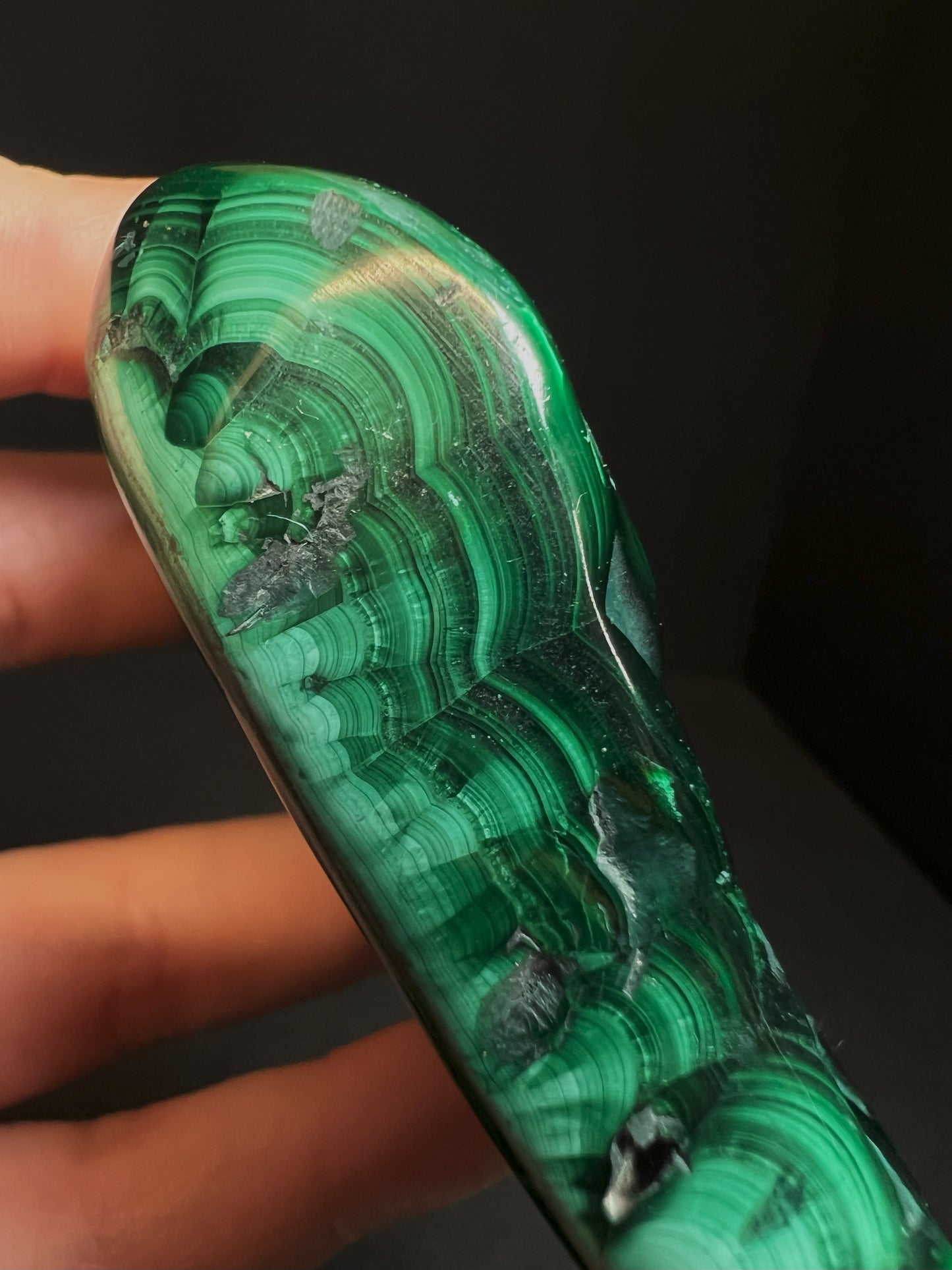 Polished Malachite Crystal- Crystal Healing, Home Decor, Gift