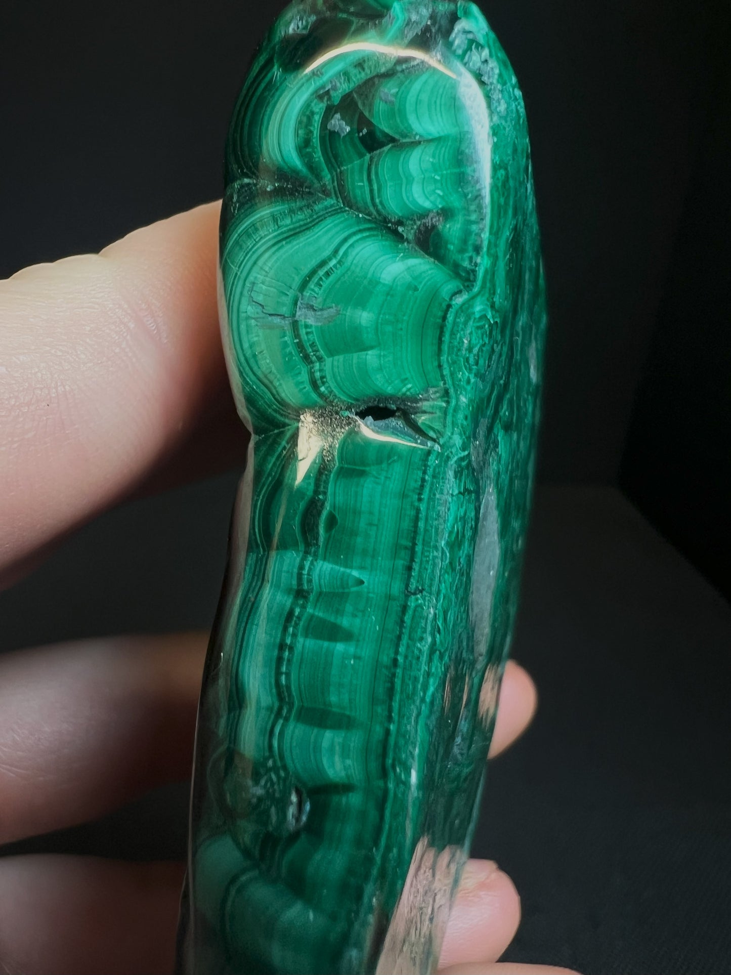 Polished Malachite Crystal- Crystal Healing, Home Decor, Gift