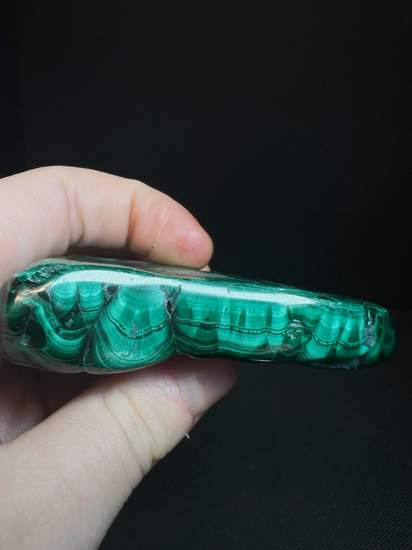 Polished Malachite Crystal- Crystal Healing, Home Decor, Gift