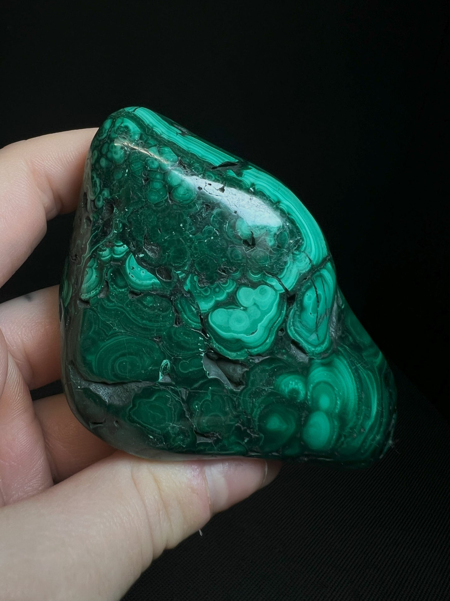 Polished Malachite Crystal- Crystal Healing, Home Decor, Gift