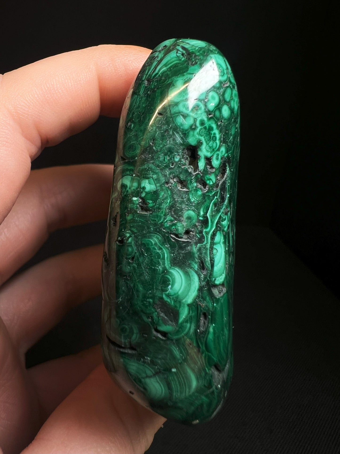 Polished Malachite Crystal- Crystal Healing, Home Decor, Gift