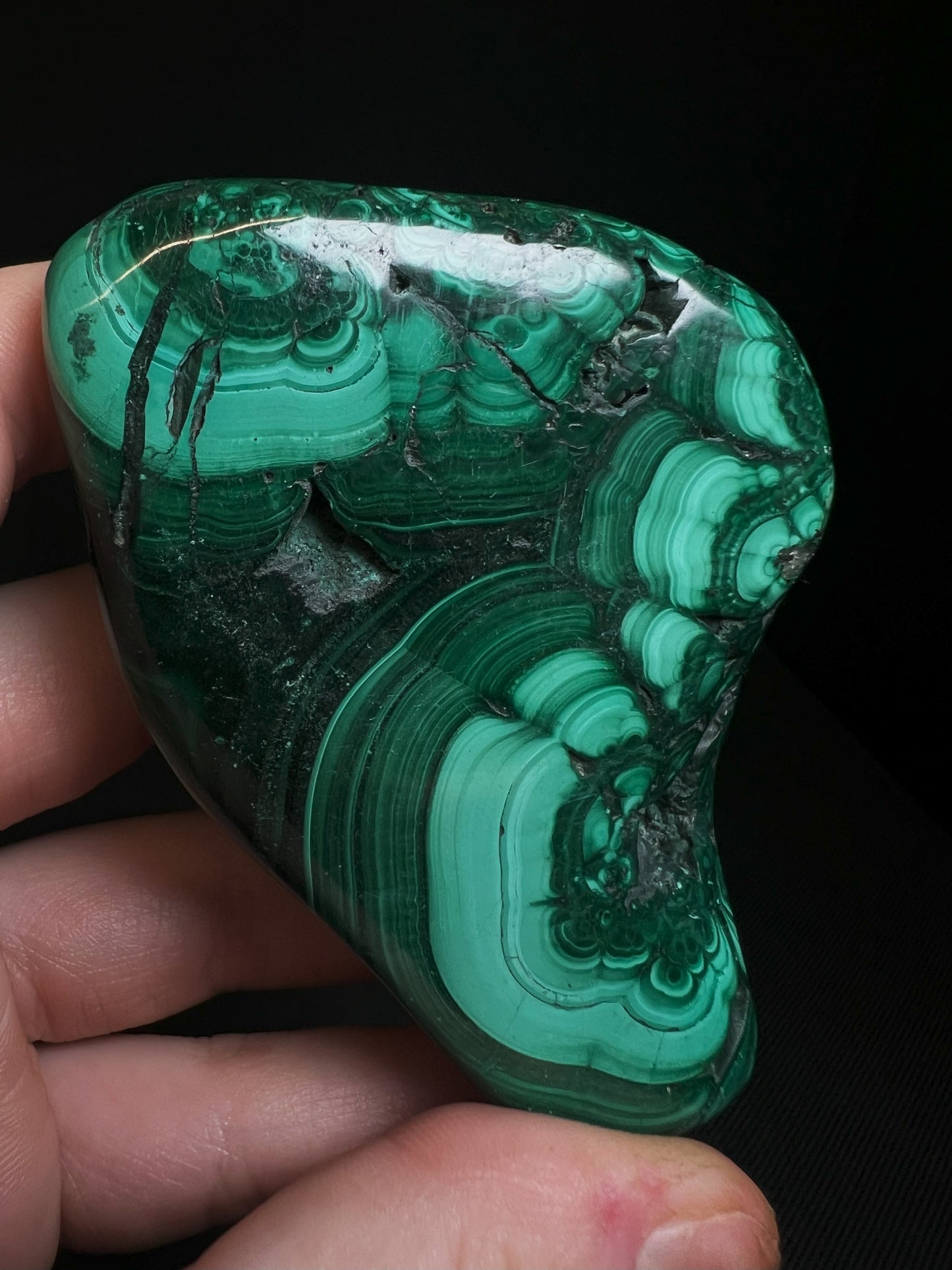 Polished Malachite Crystal- Crystal Healing, Home Decor, Gift