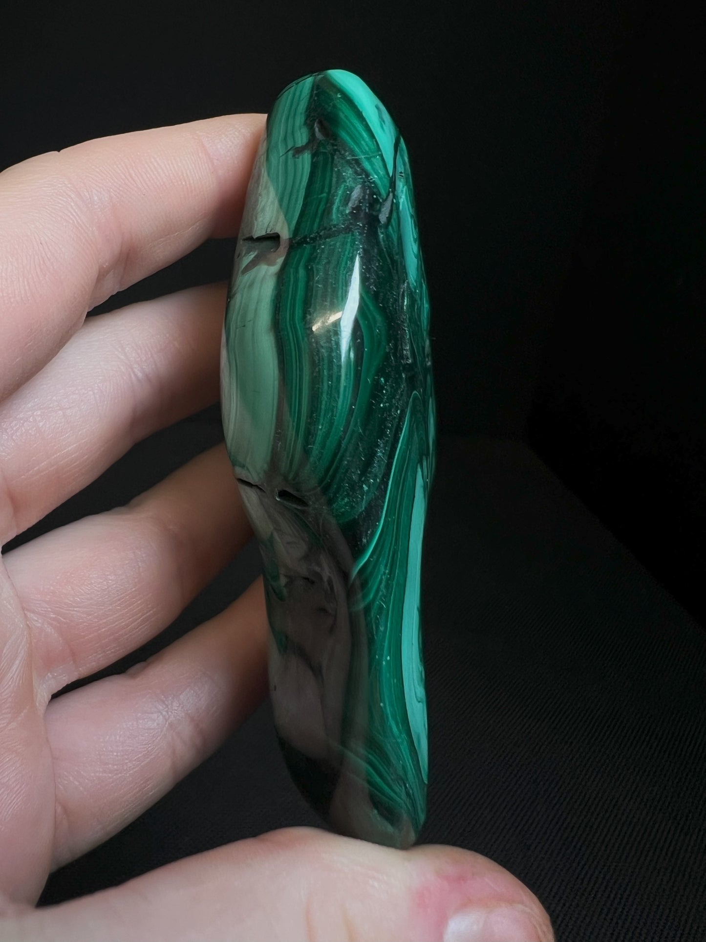 Polished Malachite Crystal- Crystal Healing, Home Decor, Gift