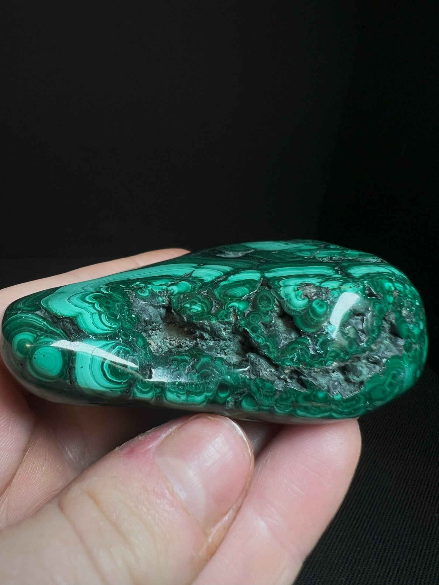 Polished Malachite Crystal- Crystal Healing, Home Decor, Gift