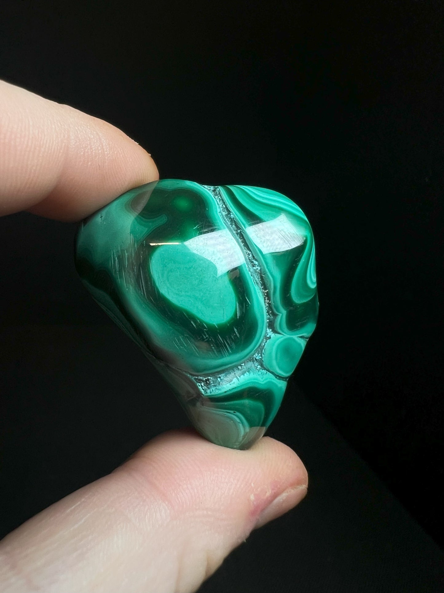 Polished Malachite Crystal- Crystal Healing, Home Decor, Gift