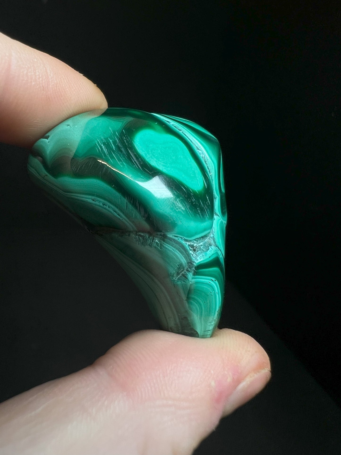 Polished Malachite Crystal- Crystal Healing, Home Decor, Gift