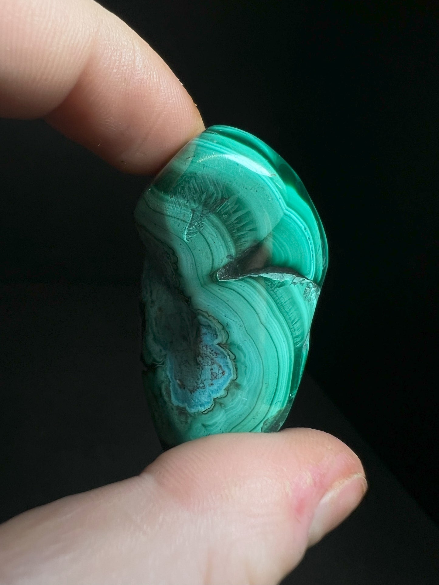 Polished Malachite Crystal- Crystal Healing, Home Decor, Gift