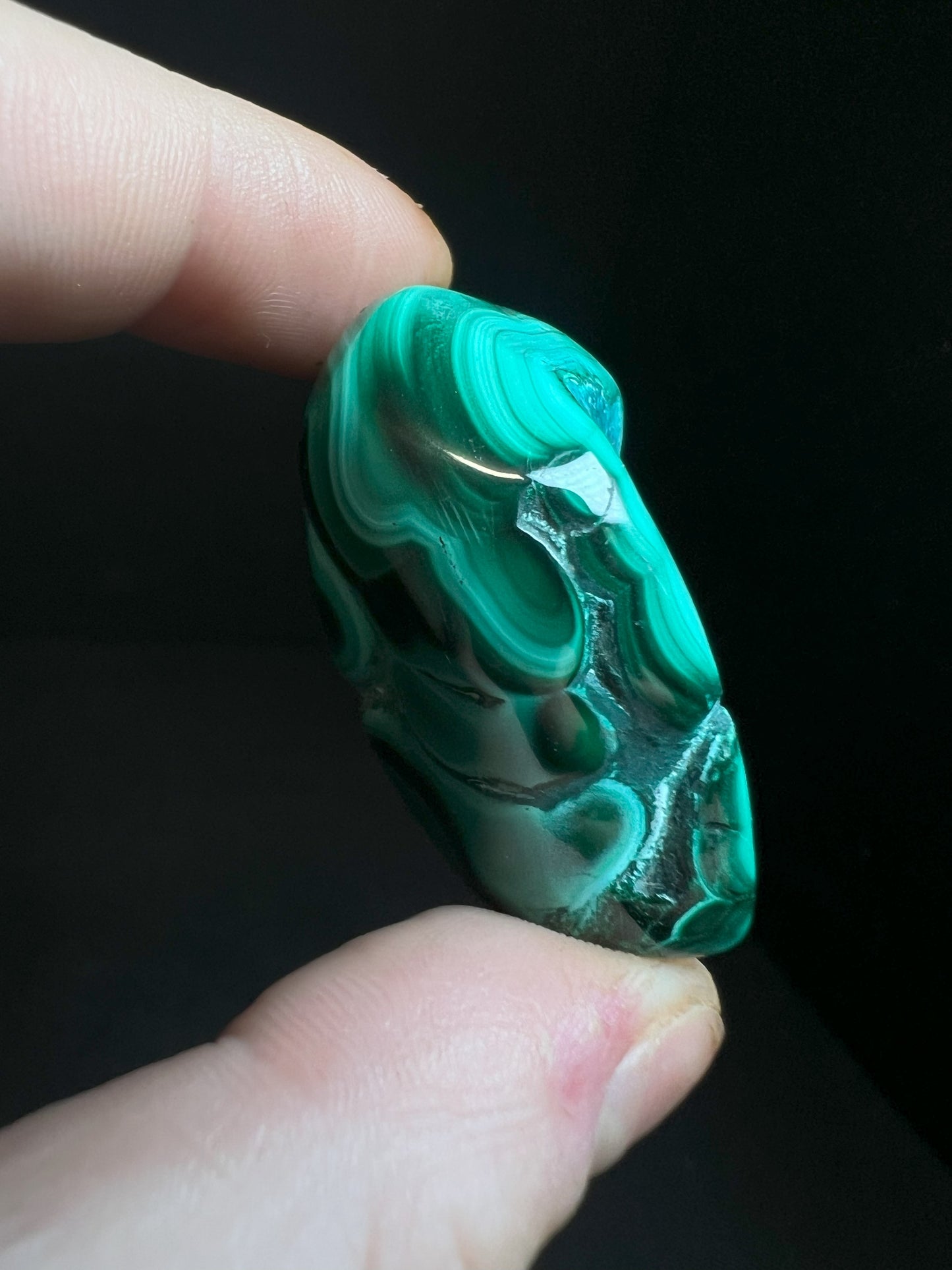 Polished Malachite Crystal- Crystal Healing, Home Decor, Gift