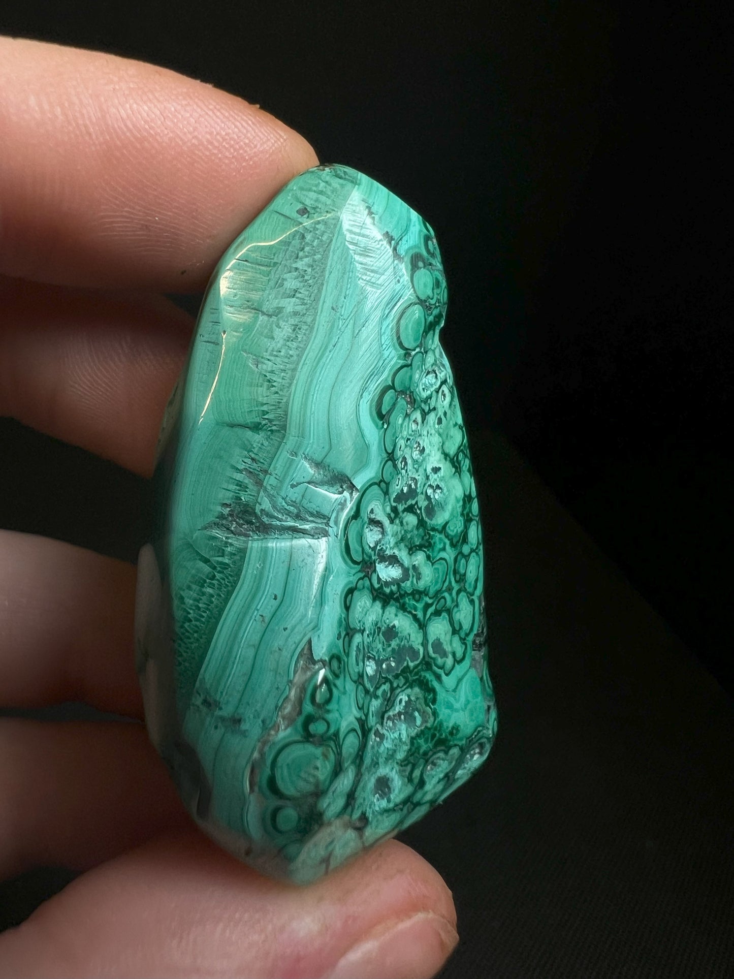 Polished Malachite Crystal- Crystal Healing, Home Decor, Gift