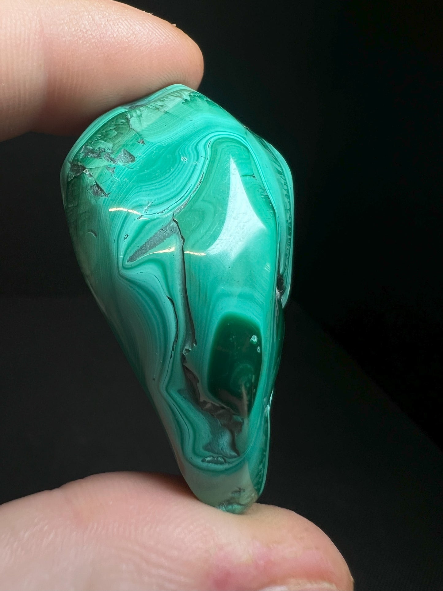 Polished Malachite Crystal- Crystal Healing, Home Decor, Gift