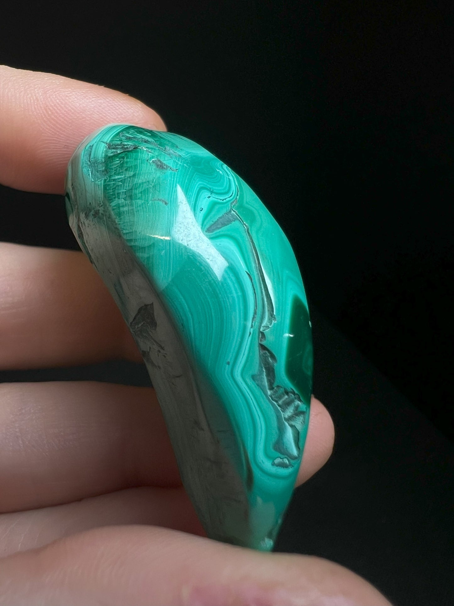 Polished Malachite Crystal- Crystal Healing, Home Decor, Gift